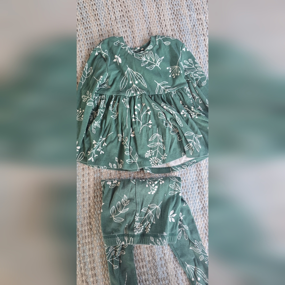 Member's Mark Green Floral pant Set